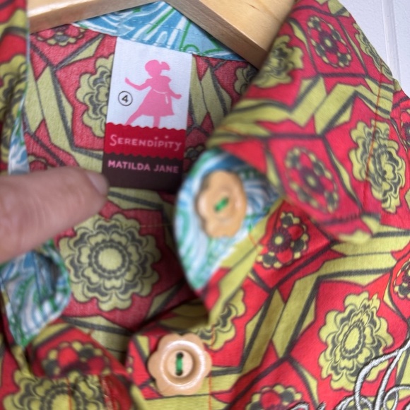 Matilda Jane Laverne Dress Girls Serendipity Size 4 - Picture 4 of 9